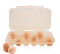 CHSEEO Boîte à Oeufs, 18 Grille Boite Oeuf en Plastique, Portable Boite a Oeuf avec Couvercle, Conteneur de Stockage D'oeufs, Boîte de Rangement d'Oeufs pour Frigo Réfrigérateur Camping(Kaki)