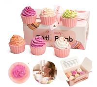 CHSEEO Bombe de Bain Coffret Cadeau, 6 Pièces Bombe de Douche Douche à Vapeur pour Enfants, Femmes, Anniversaire, Noël, Soins Personnels et Restauration du Corps