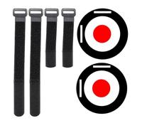 CHSEEO But de Foot Enfant Exterieur, Cibles de But - Lot de 2 Disques de Cible et 4 Sangles Réglables (2 x 30 cm et 2 x 60 cm) pour Cage de Foot Pliable, Football Goal Targets Training Equipment