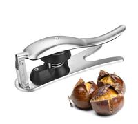 CHSEEO Pince à Châtaigne, 1 Pièce 304 Acier Inoxydable Châtaigne Rapide Cracker Ouvreur, Coupe Châtaignes Portable et Ergonomique, Outils de Cuisine