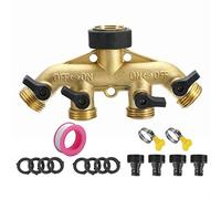 CHSEEO Répartiteur Séparateur de Tuyau 4 Sorties, Distributeur Raccord d'arrosage Connecteur Prolongateur Adaptateur à Robinet Nez de Robinet y Sélecteur pour Jardin Serre Potager Pelouse #4