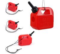 CHSEROK Bidon Rouge Bec Noir, 4 Pièces Bon de Réservoir, Cadeaux Permis Conduire avec Corde À Suspendre, Créatif et Unique, Peut Être Utilisé Comme Cadeau pour Décoration de Cadeau