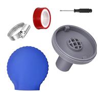 CHSEROK Buse de Refoulement Piscine Hors Sol 32 mm, Buse de Sortie de Piscines Rotatif à 360°, Accessoire de Sortie de Piscine en Plastique ABS, pour Connecter Sorties de Piscines de Diamètre 32 mm