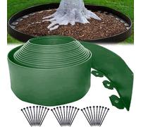 CHSG 10M Bande d'Isolement De Pierre d'Herbe De Type l, 30 Clous, Bordure De Jardin En Plastique Flexible Pour Parterres De Fleurs, Bordures d'Herbe, Pelouses Et Chemins, Exterieur Bordurette De Pelou