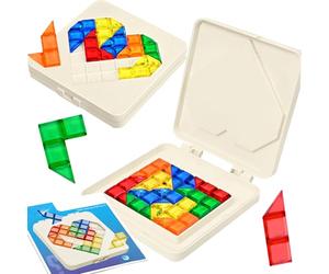 CHSG 2 Puzzles d'amour Intelligent, Jouables sur Les Deux Côtés, Double Jeu, Équipé d'un Album De Réponses, 120 Niveaux De Puzzle, Smart Games, Equipé d'une Boîte De Rangement, IQ Puzzler Pro