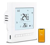 CHSGD Thermostat Connecté WiFi pour Chauffage de Chaudière Programmable Thermostats d'Ambiance avec LCD Numérique Intelligent Tuya Thermostate de Chauffage à gaz pour Alexa,Google Home,3A Blanc