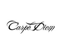 CHSLO Carpe Diem Noir Transparent Voiture Autocollants Vinyle Décalcomanie Moto Accessoires Décoratifs Moto Ordinateur Portable