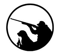 CHSLO Chasseur Chasse Die-Cut Vinyle Autocollant Voiture Autocollant Imperméable Auto Décors Sur Carrosserie Pare-Chocs Vitre Arrière Ordinateur Portable