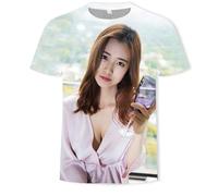 CHSLO Hommes 3D Imprimé T-Shirts Été Voile De Crâne T-Shirt Manches Courtes Col Rond Unisexe, Imprimé Numérique 3D, Ample, Respirant, Extensible, Demi-Manches, Haut De Sport Surdimensionné