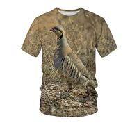 CHSLO Hommes 3D Imprimé T-Shirts Photographie D'Été Paysage en Plein Air Chasse Chien Moto Unisexe Impression Numérique 3D T-Shirt Homme Col Rond Manches Courtes Lâche Élastique Demi Manches Casual