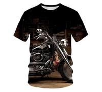 CHSLO Hommes 3D Imprimé T-Shirts Photographie D'Été Vent Ombre Montagne Coucher De Soleil Unisexe Imprimé 3D T-Shirt Col Rond Manches Courtes pour Hommes Lâche Élastique Demi Manches Oversize Top