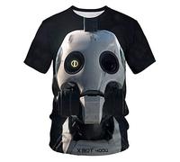 CHSLO Hommes 3D Imprimé T-Shirts Summer Gear Robot Engine Parts T-Shirt Unisexe avec Impression Numérique 3D, Col Rond, Manches Courtes, Ample, Extensible, Respirant, Surdimensionné