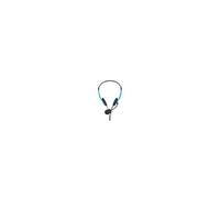 Nedis Micro-casque CHST100BU circum-aural filaire jack 3,5 mm bleu