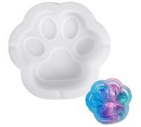 Chstarin Chat Pattes Moule en Silicone époxy Moule en résine Bricolage pour Plateau de Palette de Repos de Brosse de cendrier et décoration de Maison