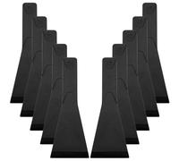 Chstarina 10 Pièces Spatule en Nylon Antiadhésive - Raclette Résistant à la Chaleur pour Fromage, Cuisine, Pâtisserie et Poêle à Frire