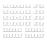 Chstarina 24 Pcs Peigne à câble 24-pin x 4, 8-pin x 12, 6-pin x 8 pour câbles de 2,5 à 3 mm Transparent