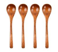 Chstarina 4 Pièces Petite Cuillères en Bois, Cuillères à Miel, 14.5cm, Cuillère à Café en Bois, Cuillères à Soupe en Bois, Cuillère Bois pour Thé, Café, Miel, Cuisiner