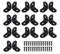 Chstarina Equerre Fixation Metal,20pcs avec 40 Pcs Vis Angle Droit Support en Forme de L Inox équerre de Coin Acier Inoxydable Vis Accolade Coin Pour la réparation de meubles,armoires, chaises,tables