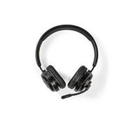 Nedis CHSTB310BK - Écouteurs avec micro - sur-oreille - sans fil - USB - noir Noir
