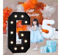 CHSUFBTY Cadres de Lettres Néon en Mousse Prédécoupés, Grandes Lettres Lumineuses for Mariages, Fiançailles, Propositions Et Décorations de Fête.(G,100cm/40in)
