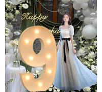 CHSUFBTY Lettres Géantes en Mosaïque Au Néon, Adaptées Aux Fêtes d'anniversaire, Aux Baby Showers, Aux Fêtes de Retour À la Maison, Aux Décorations de Mariage, Aux Grandes Lettres.(9,100cm/40in)