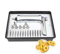 CHSUFBTY Presse À Biscuits en Acier Inoxydable, Extrudeuse De Biscuits, Kit De Pistolet À Biscuits, Bricolage, Fournitures De Décoration De Pâtisserie