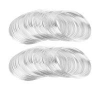 CHSZSH 200 Pièces De Fil De Bijoux, Argent, Fer, Diamètre 0,6 Mm, Accessoires De Bricolage, Artisanat, Bijoux, Colliers, Bracelets
