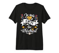 Chti Je suis Une Ch'ti Qui déchire Idée Original Drole T-Shirt Haut de Gamme