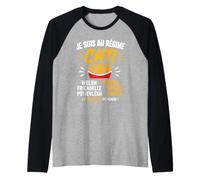 Ch'ti Nord Fricadelle Humour Je suis Au Régime Ch'ti Manche Raglan