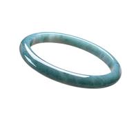 CHTKAGV Bracelet en jade vert à l'huile d'eau bleue(SZ500 59.5 mm)