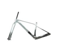 CHTKAGV Fourche de Cadre VTT en Carbone M09-1 29 Pouces XC Hardtail routage câble Interne 148x12mm axe traversant(Gray Fork Frame,39cm)