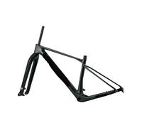 CHTKAGV Fourche de Cadre VTT en Carbone M09-1 29 Pouces XC Hardtail routage câble Interne 148x12mm axe traversant(Matte Black Combo,44cm)