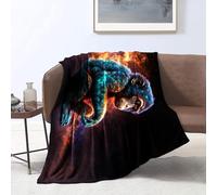 CHTLIFQ Couverture Flanelle à Motif 3D, Couverture de Singe Animal, Couverture de climatiseur, Couverture d'automne et d'hiver pour Enfants garçons Adultes 31,5x47,3 Pouces (80x120cm)