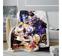 CHTLIFQ Couverture Polaire Chaude et épaisse 3D Genshin Impact, Couverture pour canapé, lit, Bureau, Quatre Saisons, pour Adultes, 31,5 x 47,3 Pouces Sherpa (80 x 120 cm)