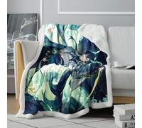 CHTLIFQ Couverture Polaire Sherpa imprimée en 3D Honkai Star Rail Dan Heng Couverture pour climatiseur Toutes Saisons Literie pour Enfant Sherpa （150 x 200 cm）