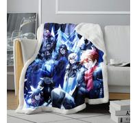 CHTLIFQ Couvertures Sherpa Couverture 3D Genshin Impact Arlecchino Couvertures de Voyage Toutes Saisons Couvertures pour Berceau ou Cou 47,3x59 Pouces Sherpa (120x150cm)
