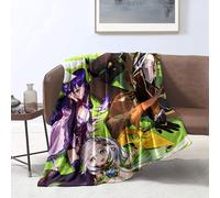 CHTLIFQ Genshin Impact Couverture imprimée en 3D en Flanelle pour canapé, lit, Automne et Hiver, pour Enfants, Adolescents, Jeunes garçons et Filles, (120 x 150 cm)