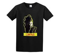 CHU KUO Control Janet Jackson 90S R&B World Tour Rhythm Nation Escapade T-Shirt Black S