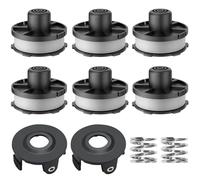 Chuancheng 195858-1/196146-9 Bobine de rechange pour débroussailleuse Makita18V DUR181Z DUR181RF DUR181 8,3 m 1,60 mm avec capuchons et ressorts