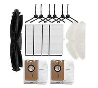 Chuancheng Kit de 15 accessoires pour aspirateur Proscenic M7 Pro, 1 brosse à rouleau, 6 brosses latérales, 4 filtres, 2 chiffons de serpillère, 2 sacs à poussière