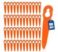 Chuancheng Lot de 100 lames de rechange en plastique pour débroussailleuse sans fil Stihl Polycut 2-2 Polycut 3-2 FSA 45 FSA 57, lame très flexible