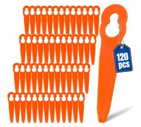 Chuancheng Lot de 120 lames de rechange en plastique pour débroussailleuse sans fil Stihl Polycut 2-2 Polycut 3-2 FSA 45 FSA 57