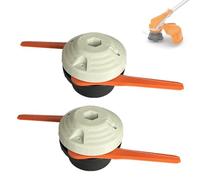 Chuancheng Lot de 2 têtes de débroussailleuse 4006-710-2137 pour débroussailleuse Stihl PolyCut 6-2 FS38 FS40 FS45 FS50 FSA60 FSA86, remplace le système de coupe à double lame 4006 710 2137