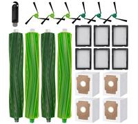 Chuancheng Lot de 21 accessoires pour aspirateur iRobot Roomba Max 705 Combo/706 Combo, 4 brosses principales, 6 filtres, 6 brosses latérales, 4 sacs à poussière, 1 brosse de nettoyage
