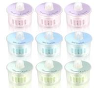 Chuancheng Pack de 9 Capsules de Parfum Kits de désodorisant pour ECOVACS Deebot OZMO T9 / T9 Max / T9 Power / T9 Aivi / T10 Plus / X1 Plus aspirateur balayeuse