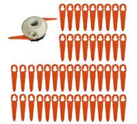 Chuancheng Pièce de rechange pour Stihl Polycut 2-2 FSA45, lames de désherbeur, outils de coupe d'herbe, 1 tête 48 lames en plastique
