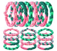 Chuangdi Lot de 48 élastiques à cheveux avec élastiques pour femme, motif princesse sorcière, vert et rose, bracelets d'amitié assortis pour femmes, fans de cinéma, accessoires de cheveux pour fête