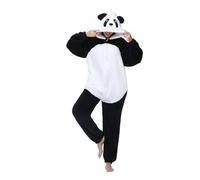 chuangminghangqi Pyjama Femme Combinaison Vêtements Grenouillère Femme en Polaire Unisexe Animal Costume Homewear Party Onesie(Panda,S)