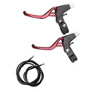 CHUANGOU 1 Paire Leviers de Freins de vélo,Poignée de Frein de Vélo,pour Vélos Montagne, Vélo Pliant,Vélo Course Etc(Rouge).