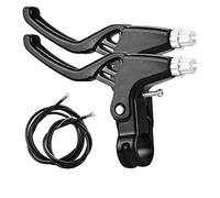 CHUANGOU 1 Paire Leviers de Freins de vélo,Poignée de Frein de Vélo,pour Vélos Montagne, Vélo Pliant,Vélo Course Etc(noire).